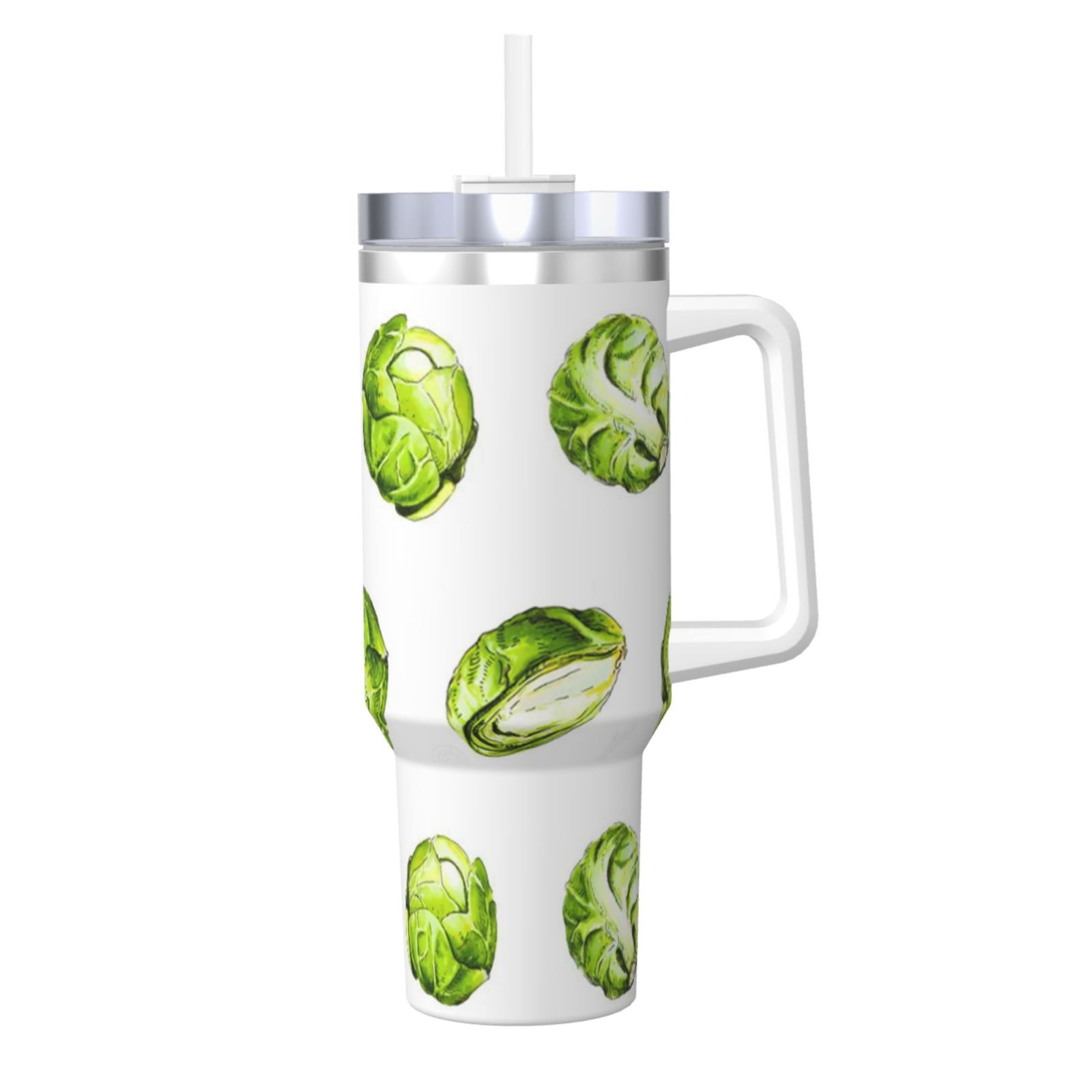 Brussel Sprouts 40oz Car Insulated Cups Ice Bully Cup with Handle