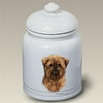 thumbnail image 1 of Brussells Griffon Stoneware Ceramic Doggie Treat Jar, 1 of 1