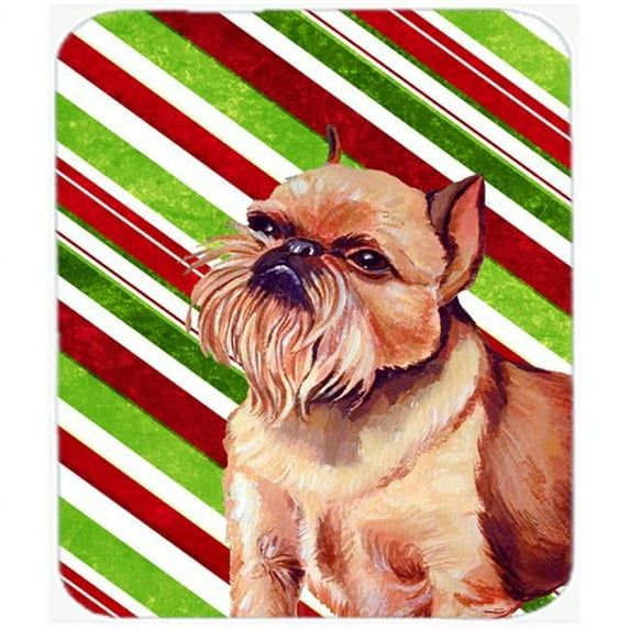 Brussels Griffon Candy Cane Holiday Christmas Mouse Pad, Hot Pad Or Trivet