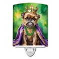 thumbnail image 1 of Brussels Griffon King of Mardi Gras Ceramic Night Light 4 in x 6 in, 1 of 2