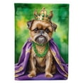 thumbnail image 1 of Brussels Griffon King of Mardi Gras Garden Flag 11.25 in x 15.5 in, 1 of 5