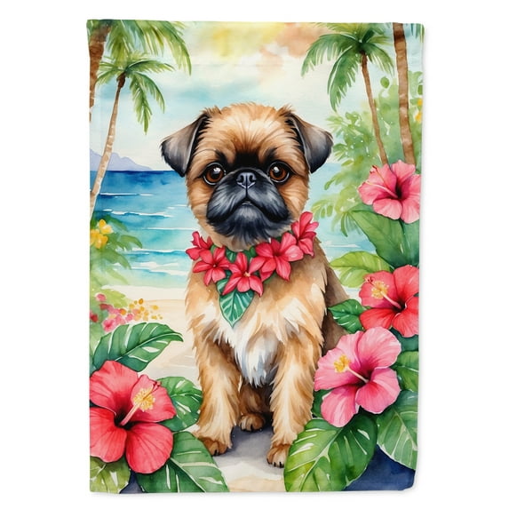 Brussels Griffon Luau House Flag