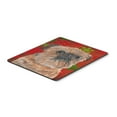 thumbnail image 1 of "Brussels Griffon Red Snowflakes Holiday Mouse Pad Hot Pad or Trivet", 1 of 1