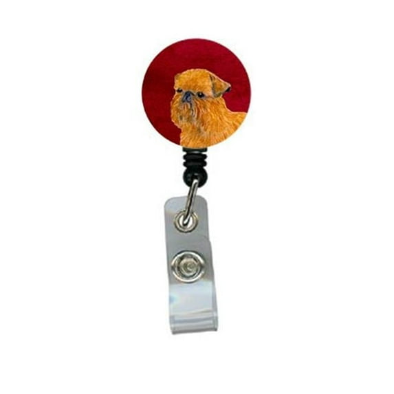 Brussels Griffon Retractable Badge Reel or ID Holder with Clip