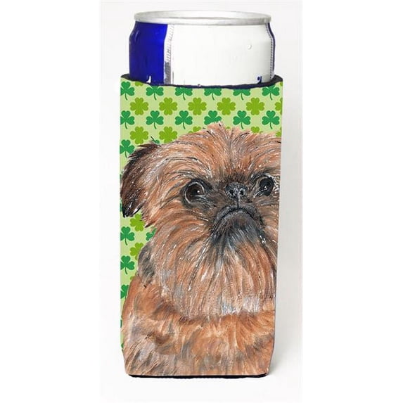 Brussels Griffon St Patricks Irish Michelob Ultra bottle sleeves For Slim Cans - 12 oz.