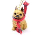 thumbnail image 1 of Brussels Griffon Tiny One Miniature Christmas Ornament Red, 1 of 2