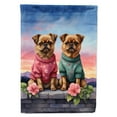 thumbnail image 1 of Brussels Griffon Two Hearts House Flag 28 in x 40 in, 1 of 7