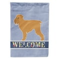 thumbnail image 1 of Brussels Griffon Welcome Flag Canvas House Size, 1 of 4