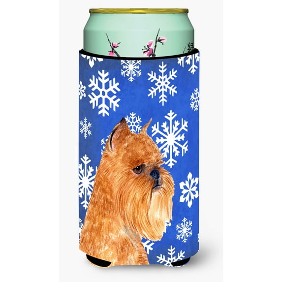 Brussels Griffon Winter Snowflakes Holiday Tall Boy Hugger