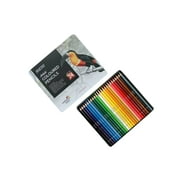 Brustro Artists Coloured Pencil Set Of 24 In Elegant Tin Box