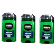 Brut Signature Deodorant Stick for Men, Stain and Residue Free, Powerful Odor Protection, 2.7 oz, Pack of 3