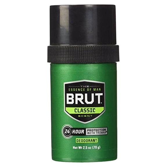 Brut Classic Round Deodorant for Men, Powerful Odor Protection, Aluminum Free, 2.7 OZ
