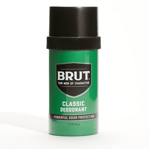 Brut Classic Round Stick Deodorant for Men, Powerful Odor Protection, 2.7 oz