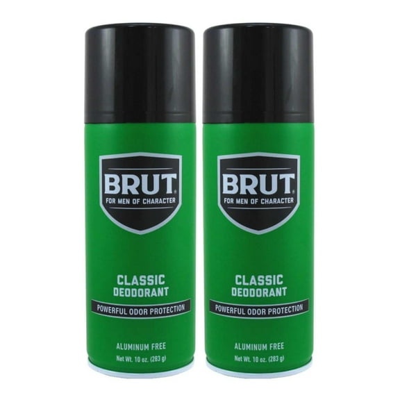 Brut Deodorant 10oz Aerosol Classic Scent (Pack of 2)