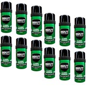 Brut Classic Round Deodorant for Men, Powerful Odor Protection, Aluminum Free, 2.7 OZ (Pack of 12)