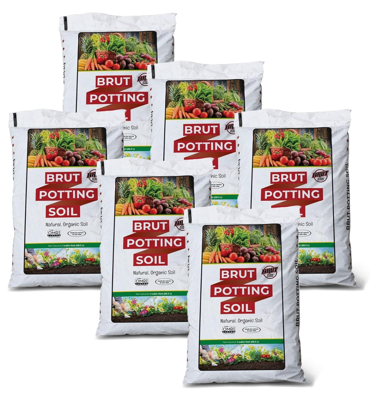 Brut Organic Potting Soil – 1 CF – Everything Your Plants Need in one ...