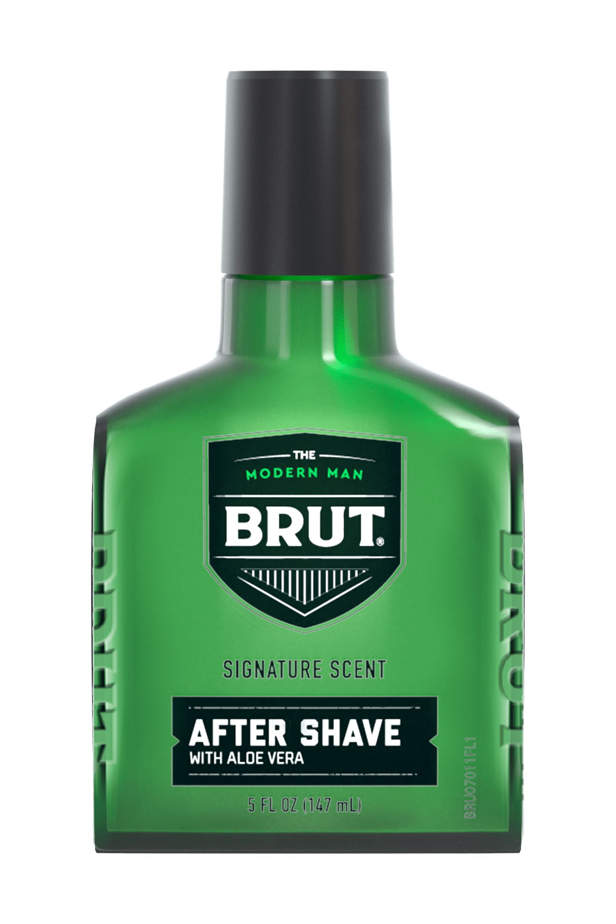 Brut Signature Scent After Shave with Aloe Vera, Classic Fragrance for