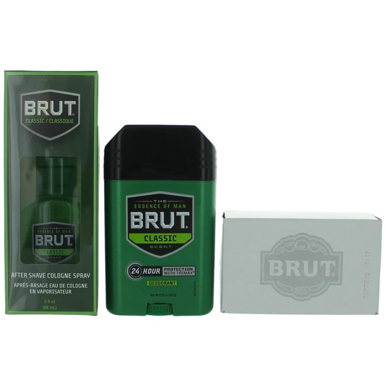 Brut by Faberge for Men Pc Gift Set After Shave