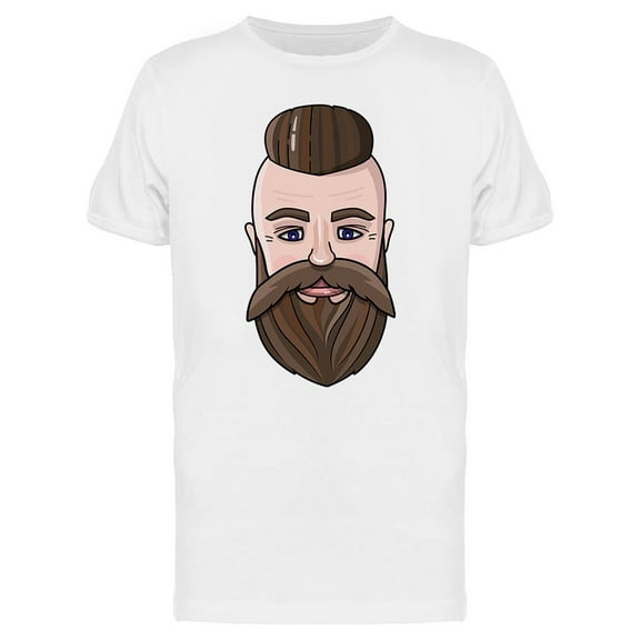 Brutal Man's Face Graphic T-Shirt Men -Image by Shutterstock, Male x-Large