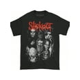 thumbnail image 1 of Brutal Masked Faces Slipknot Shirt, Dark Industrial Horror Portrait Collage Streetwear Style Unisex Cotton T-Shirt, Sizes S-5XL, 1 of 3