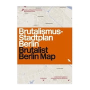 Blue Crow Media Architecture Maps Brutalist Berlin Map, Paperback