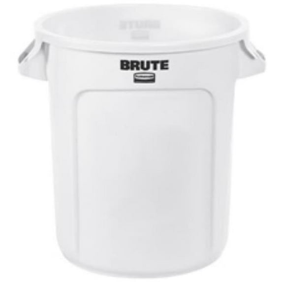 Brute RUB310CW 10 gal Brute Trash Can, White