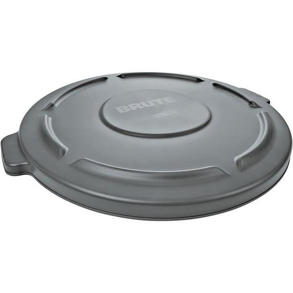 Brute 32 gal Container Flat Lid - Gray 2pack