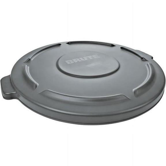 Brute 32 gal Container Flat Lid - Gray 2pack