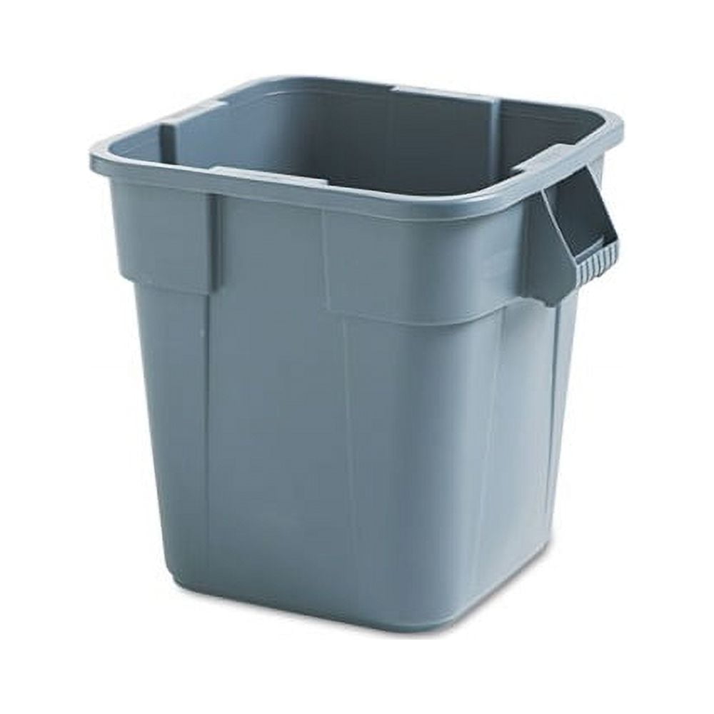 Brute Container Square, Polyethylene, 28 gal, Gray