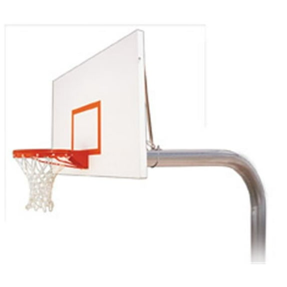 Brute Excel Steel In Ground Fixed Height Basketball System, Desert Gold