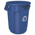 thumbnail image 1 of Brute Recycling Container, Round, 32 Gal, Blue | Bundle of 5 Each, 1 of 1