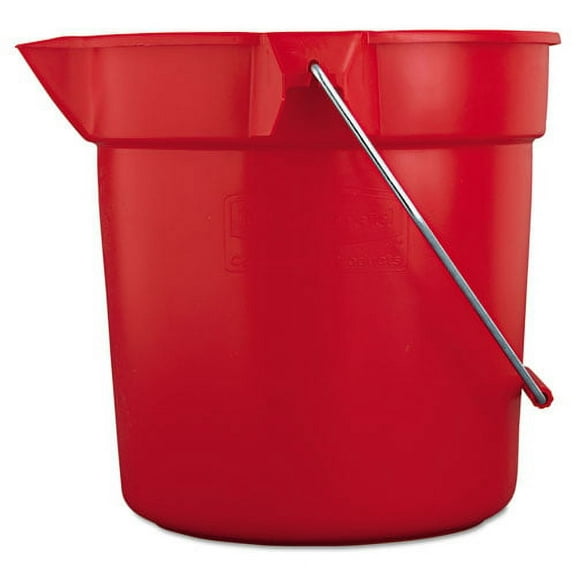 Brute Round Utility Pail, 10qt, Red | Bundle of 2 Each