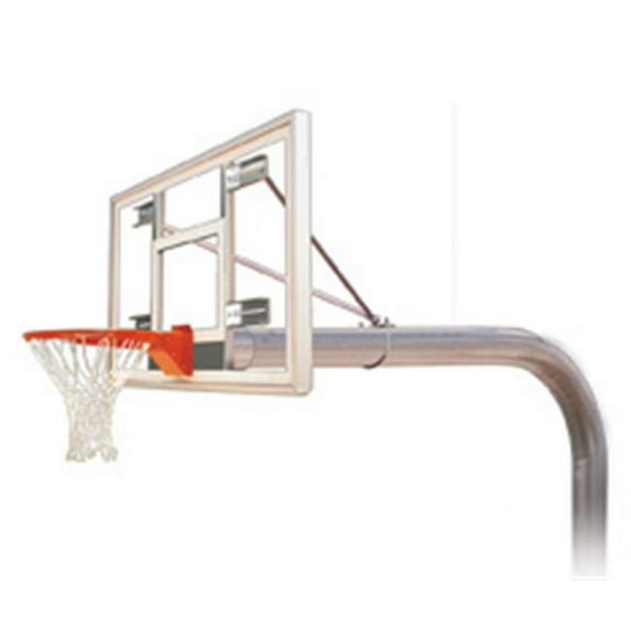 Brute Select Steel-Acrylic In Ground Fixed Height Basketball System, Scarlet