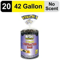 Brute Super Tuff® Contractor Bags, 42 Gallon, 20 Bags (Flap Tie)
