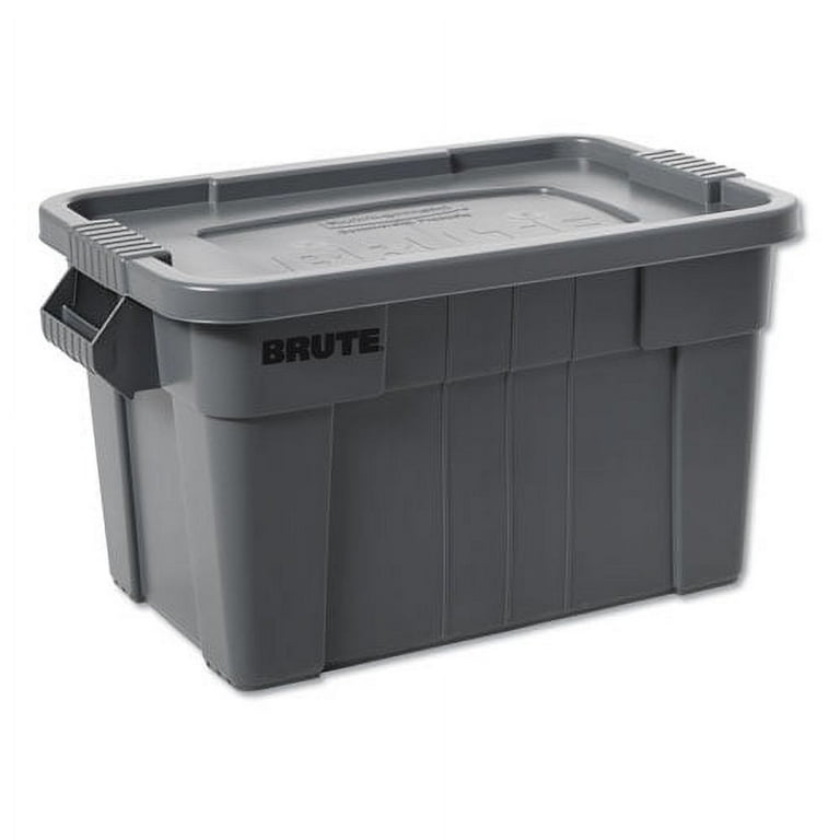 BRUTE Tote with Lid, 14 gal, 27.5 BRUTE Tote with Lid, 14 gal, 27.5