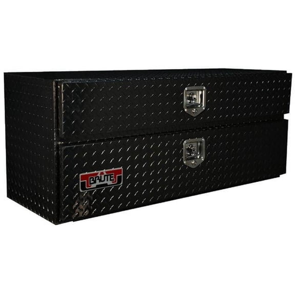 Brute UnderBody Tool Box with Top Drawer Texture Coat, Black - 48 x 20 in.