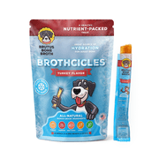 Brutus Brothcicles - All Natural Turkey Flavored - Frozen Dog Superfood Treats for Hydration and Snacking