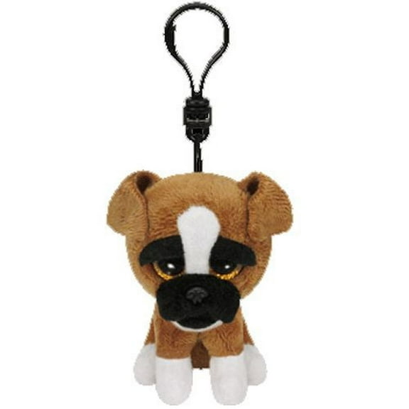 Brutus Bulldog Beanie Boo Clip - Stuffed Animal by TY (36636)
