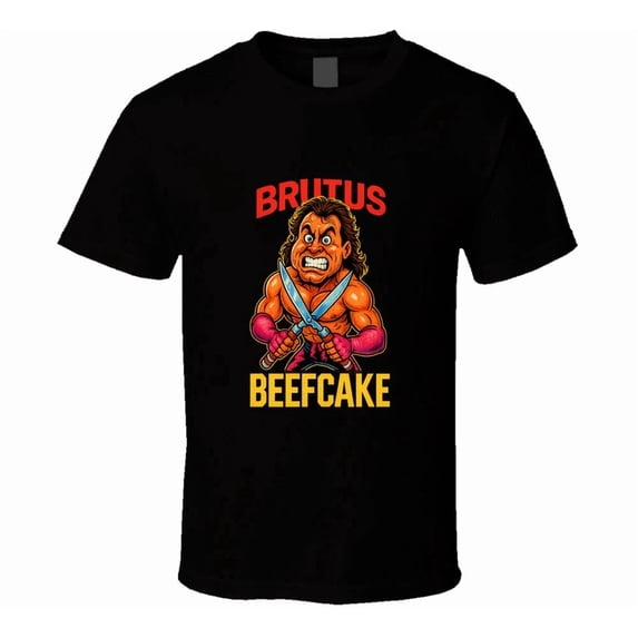 Brutus The Barber Beefcake Retro Wrestling Legend Caricature T Shirt