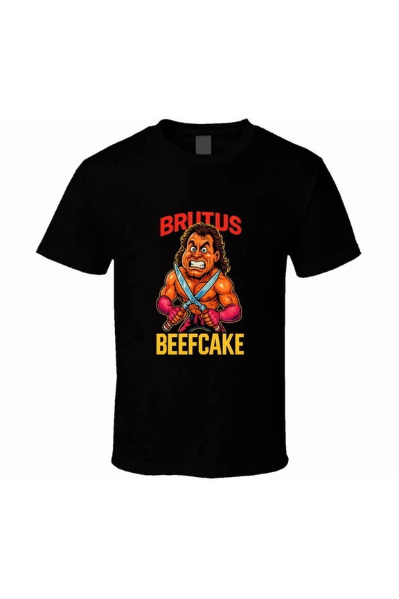 Brutus The Barber Beefcake Retro Wrestling Legend Caricature T Shirt