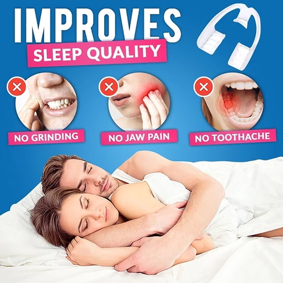 Bruxism Guard for Teeth Grinding Night Mouth Protector Sleep Care Solution Damage Comfort Fit