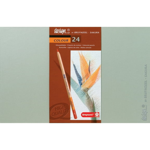 Bruynzeel Design Colored Pencil Set - Assorted Colors, Set of 24