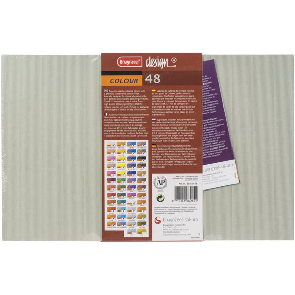 Bruynzeel Design Colored Pencil Set of 48 in Storage Box