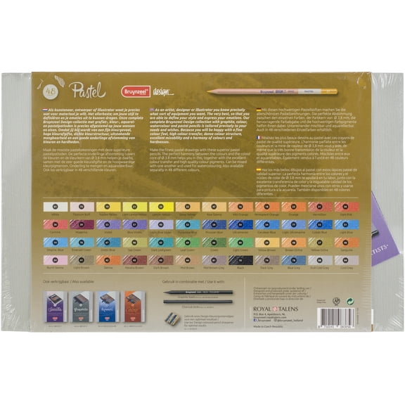 Bruynzeel Design Pastel Pencil Set 48/Pkg-