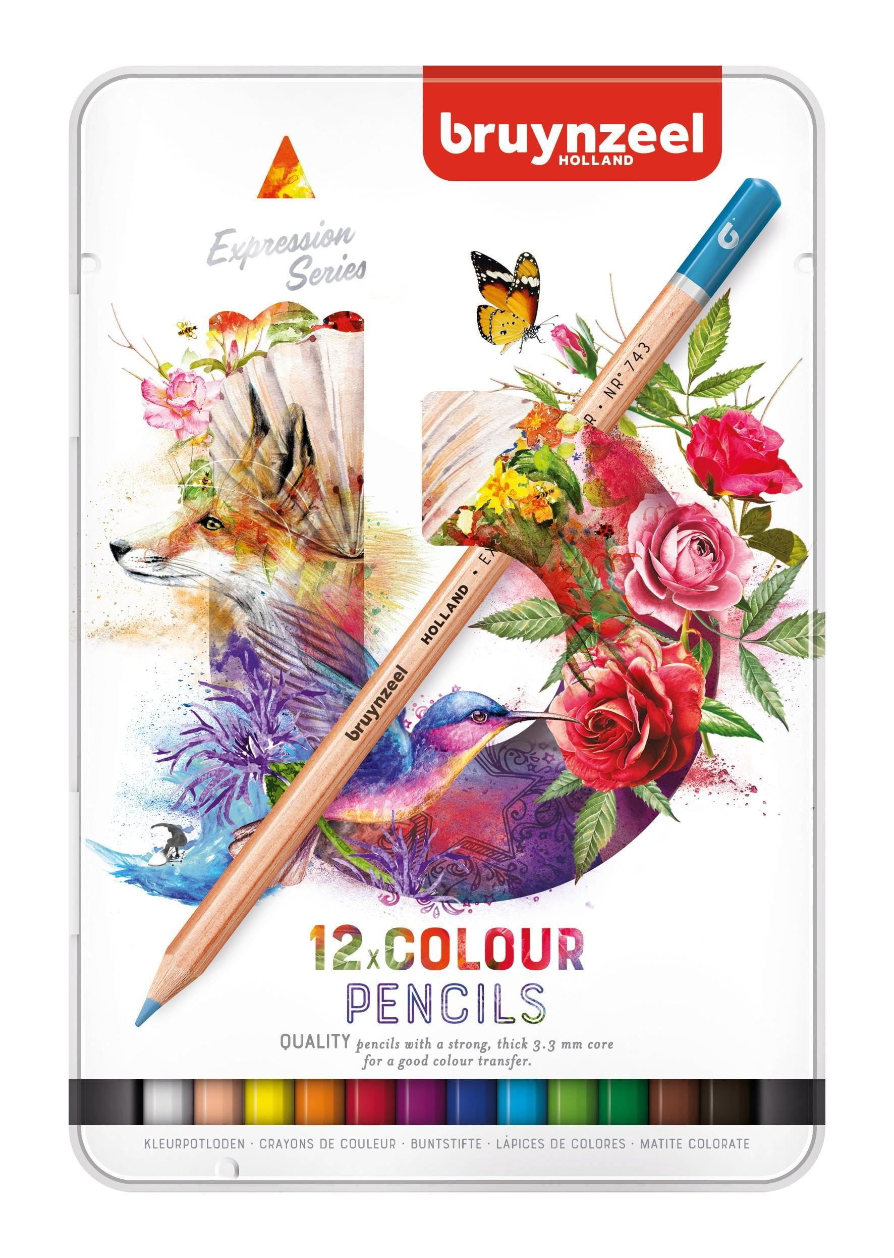 Bruynzeel Expression Series Colored Pencils - Set of 12