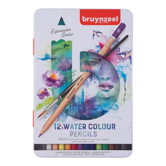 Bruynzeel Expression Set of 12 Assorted Watercolor Pencils (60313012)