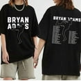 Bryan Adams Tour 2024 Black TShirt Cotton Crew Neck Gift Fans All