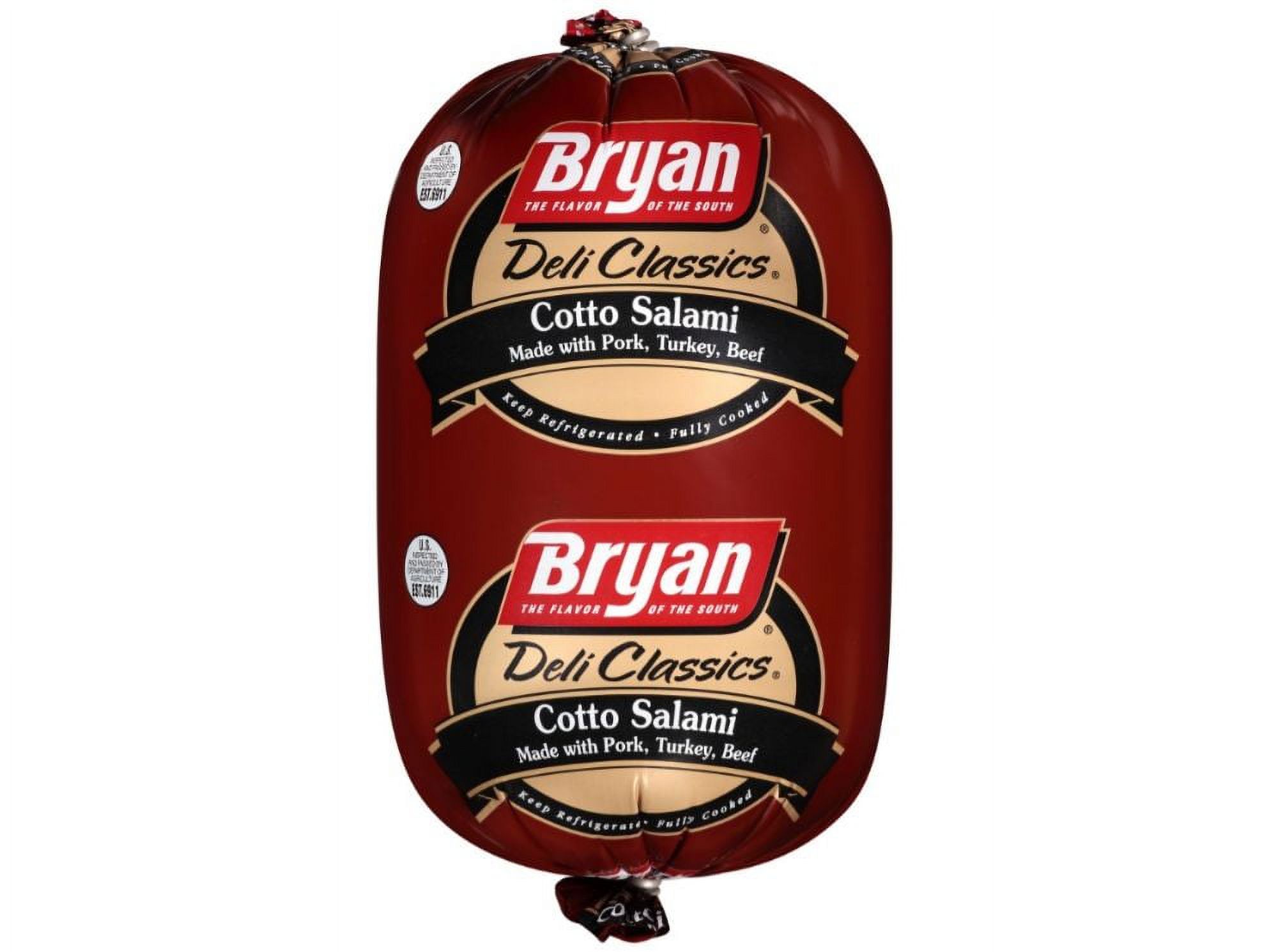 Bryan Deli Classic Cotto Salami 4.69lbs (PACK OF 2)