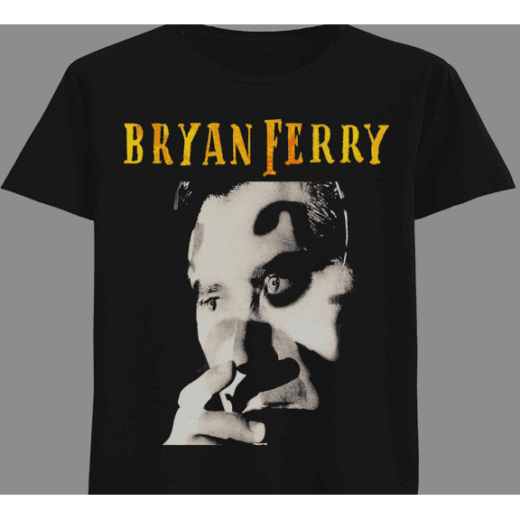 Bryan Ferry signed T-shirt Black Short Sleeve All Sizes Shirt Fan S-5XL JN331