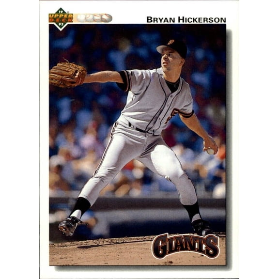 Bryan Hickerson 1992 Upper Deck MLB #667 Rookie Baseball Card SF Giants